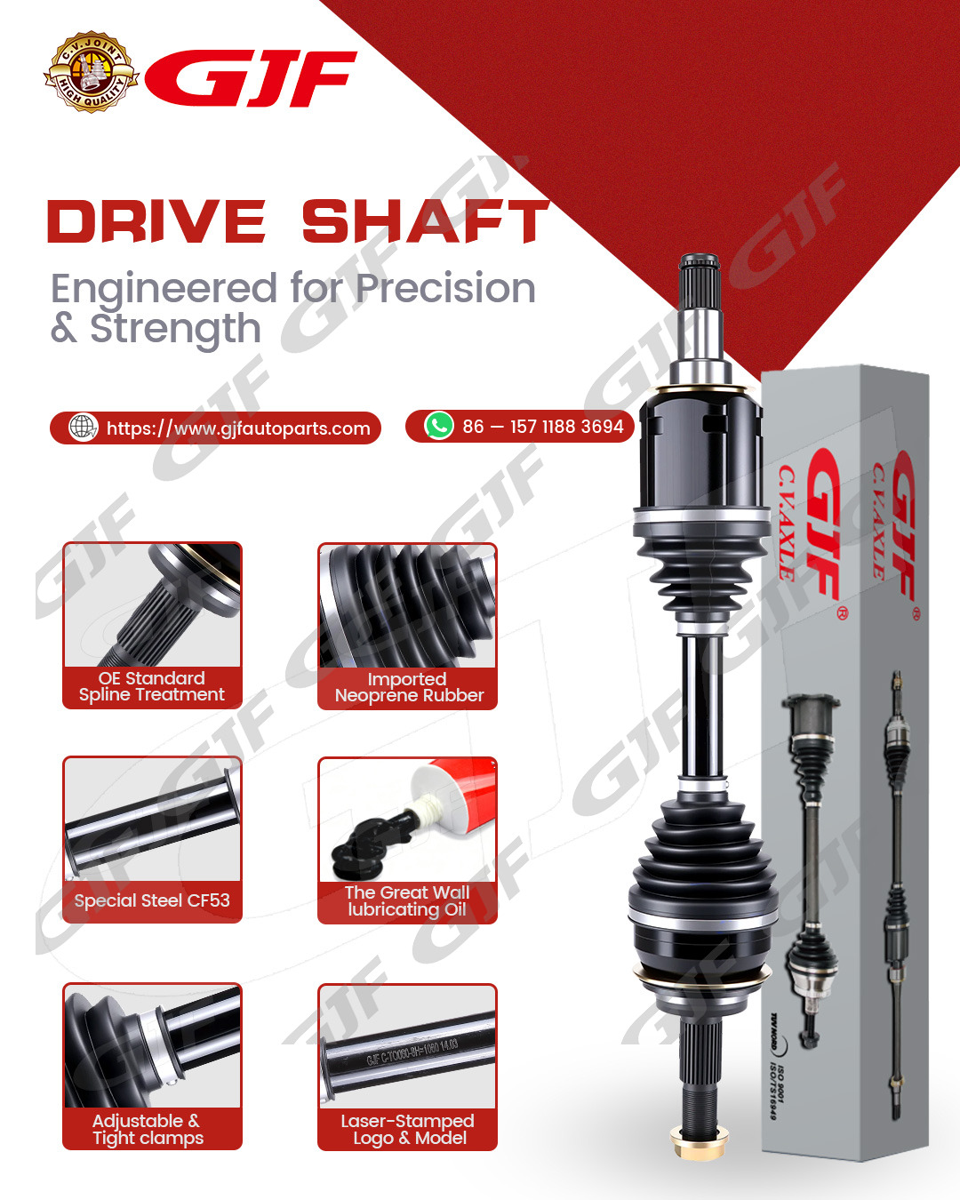 43420-02660 Auto CV Axle Shaft For Toyota Corolla Levin ZRE151